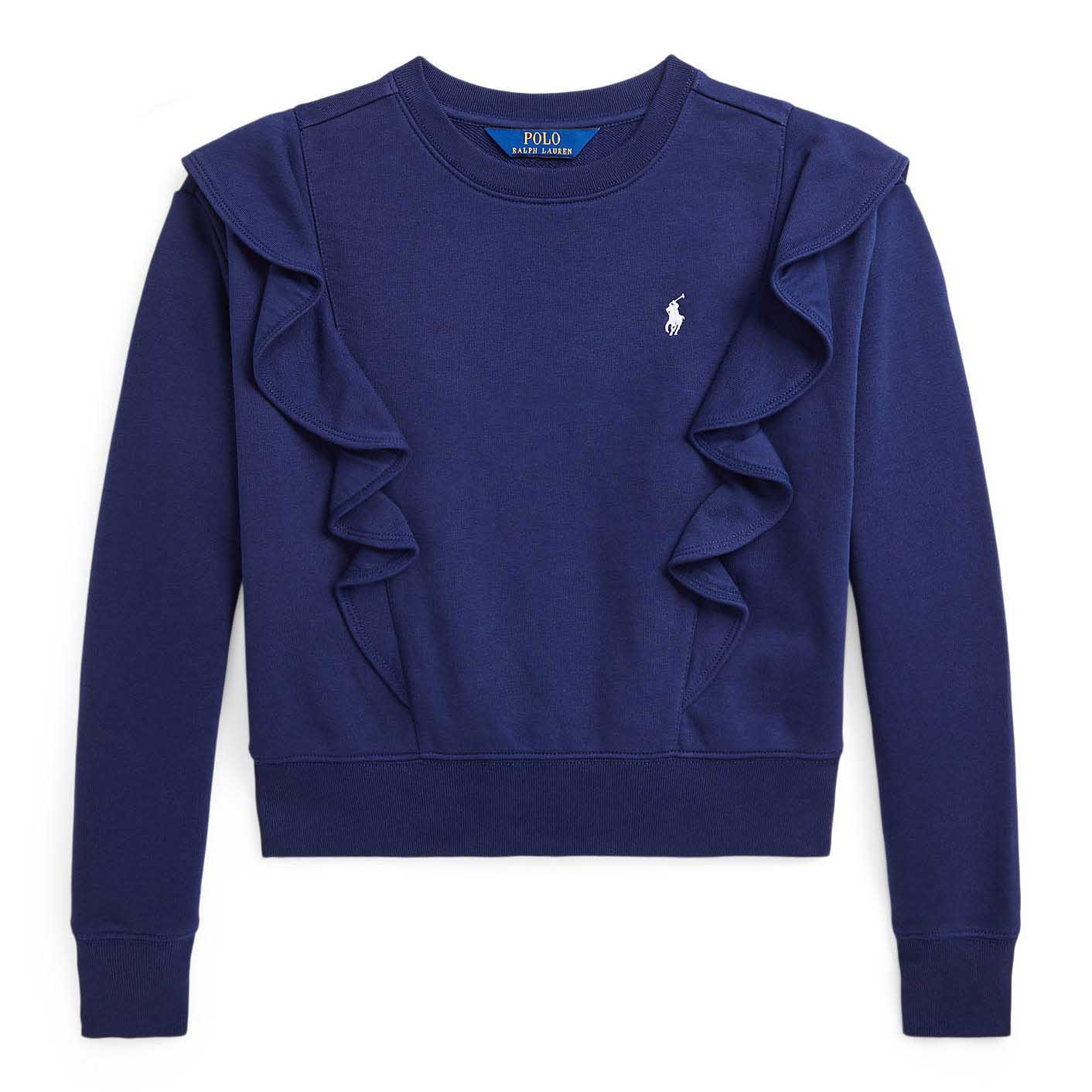 Ralph Lauren Ruffled French Terry Sweatshirt